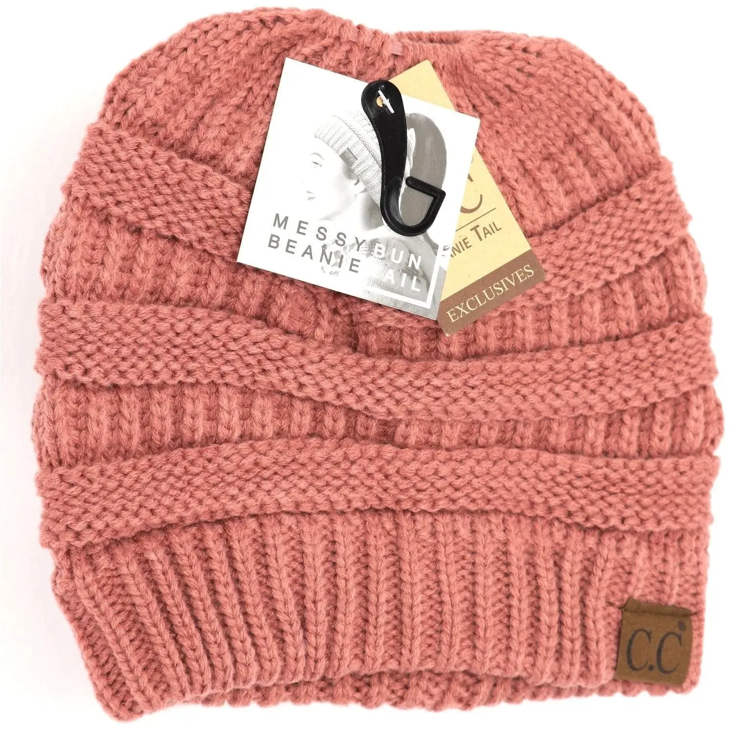Womens Beanie Tail CC Beanie  The Original Messy Bun Beanie