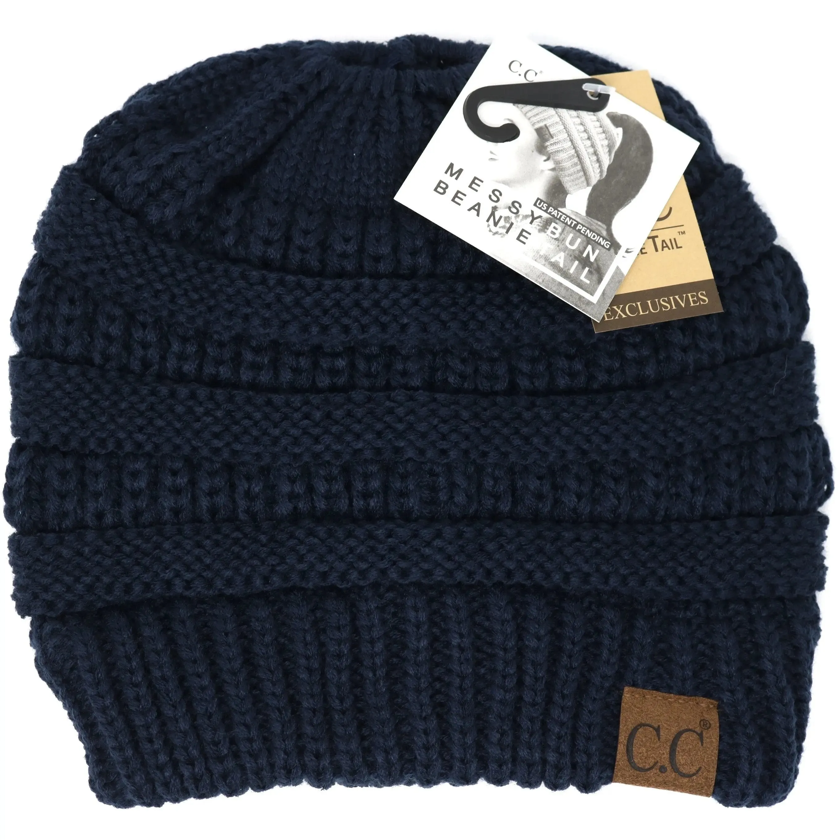 Womens Beanie Tail CC Beanie  The Original Messy Bun Beanie