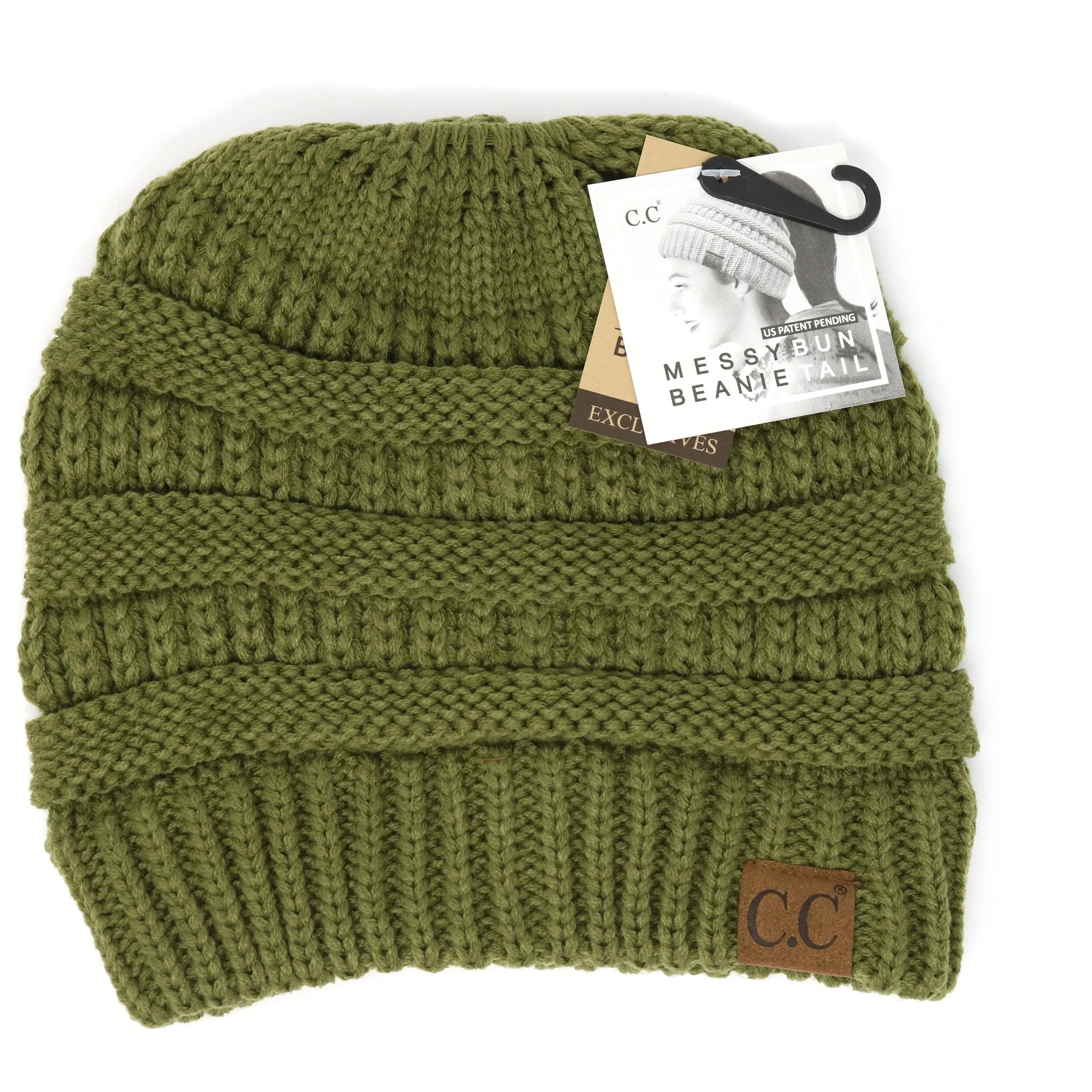 Womens Beanie Tail CC Beanie  The Original Messy Bun Beanie
