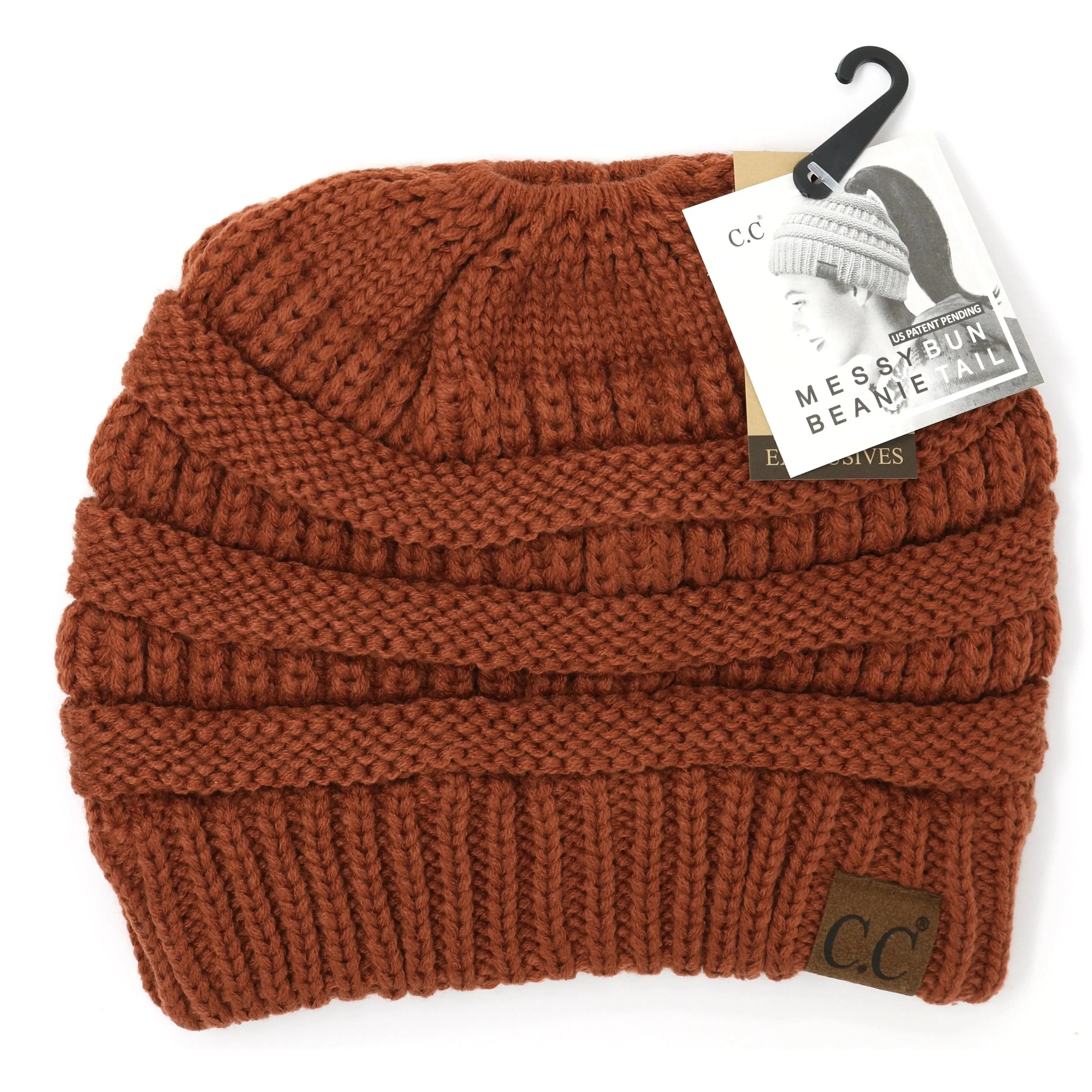Womens Beanie Tail CC Beanie  The Original Messy Bun Beanie