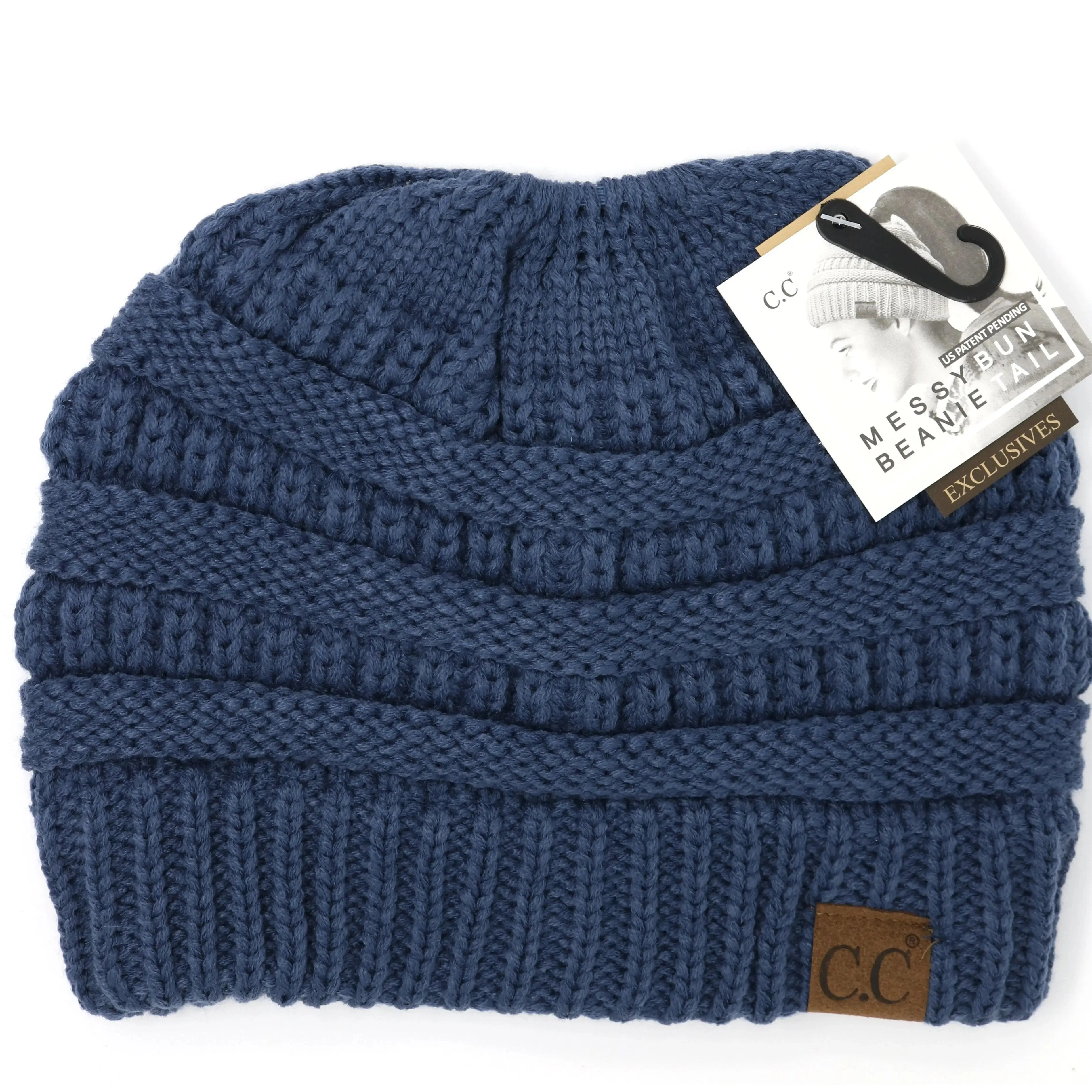 Womens Beanie Tail CC Beanie  The Original Messy Bun Beanie