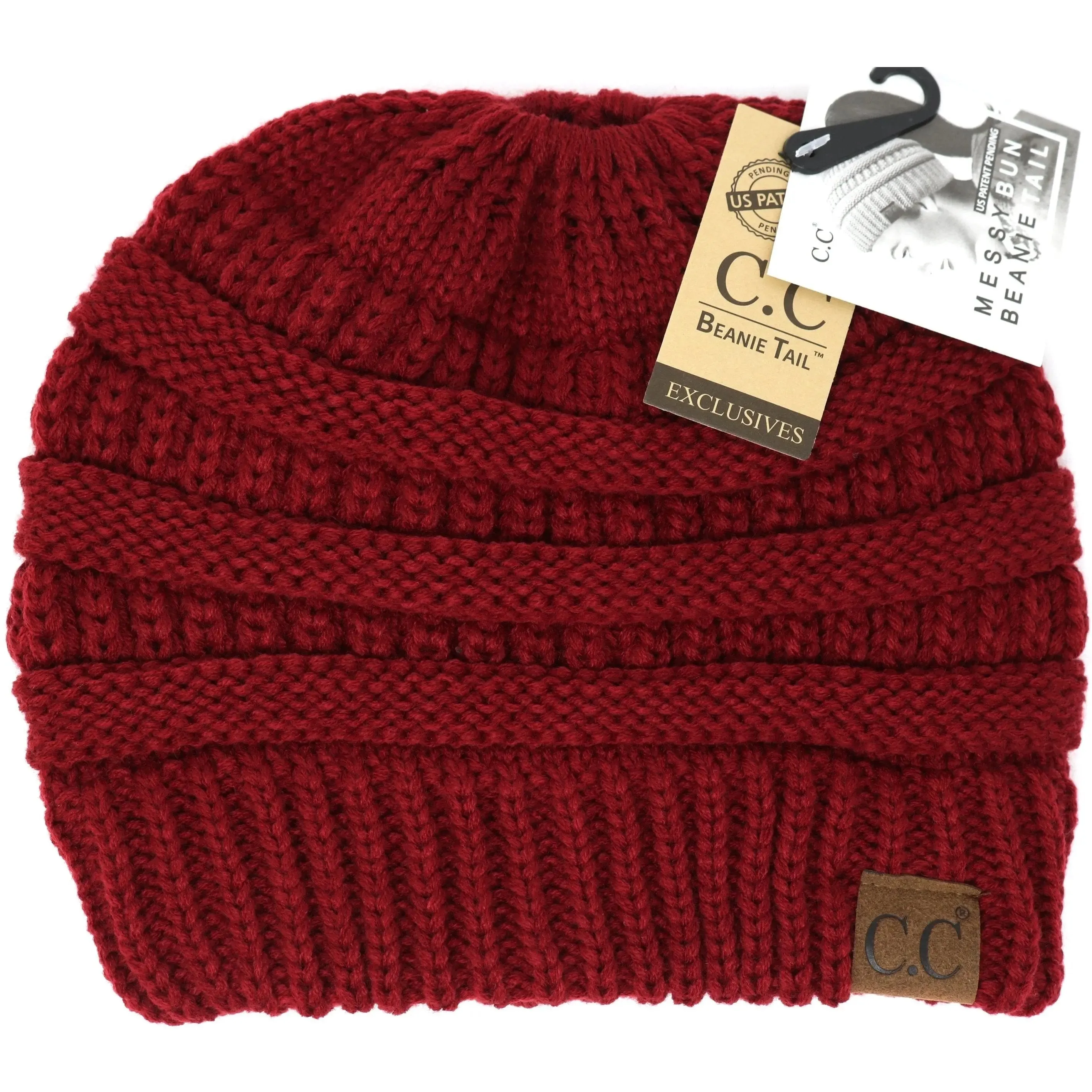 Womens Beanie Tail CC Beanie  The Original Messy Bun Beanie