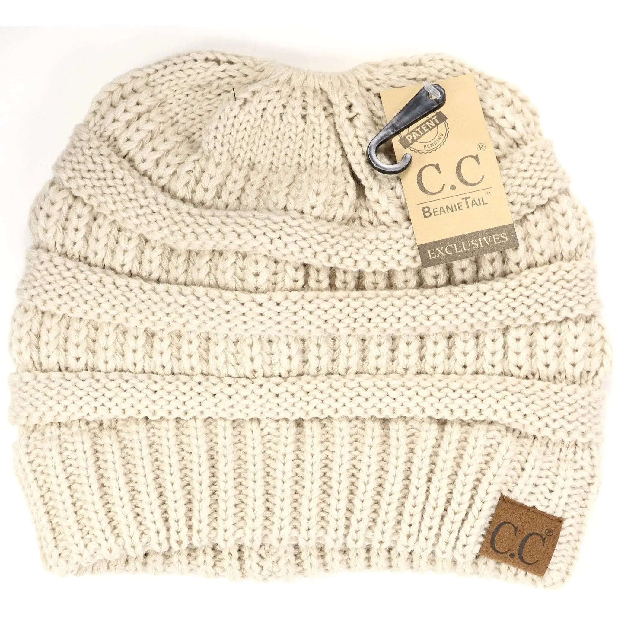 Womens Beanie Tail CC Beanie  The Original Messy Bun Beanie