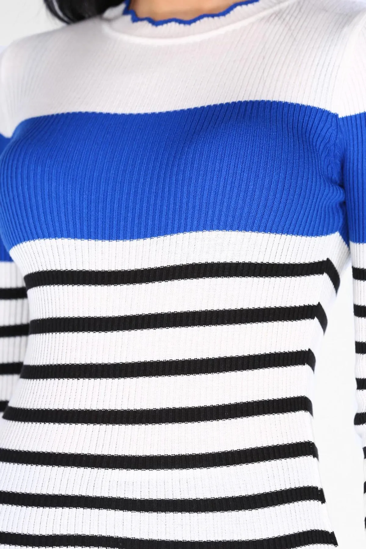 Women's Patterned Tricot Pullover